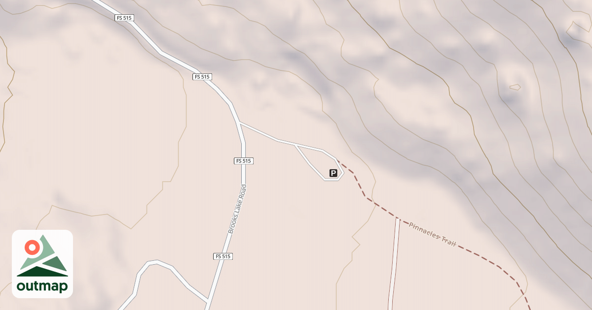 Map of PINNACLES TRAILHEAD