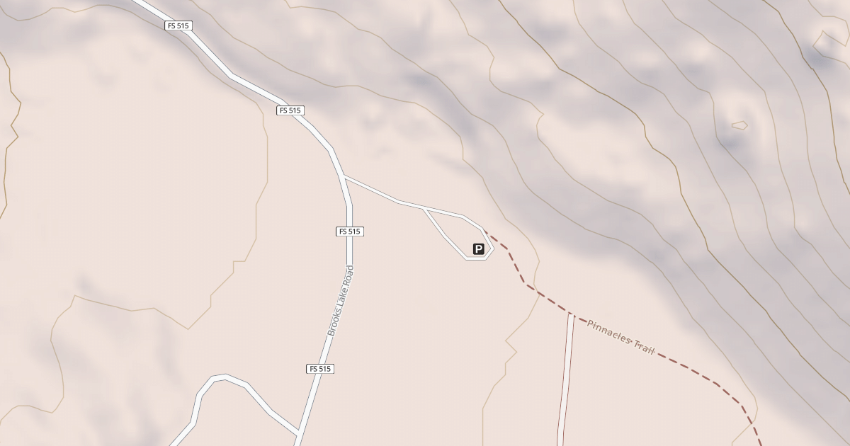 Map preview of PINNACLES TRAILHEAD