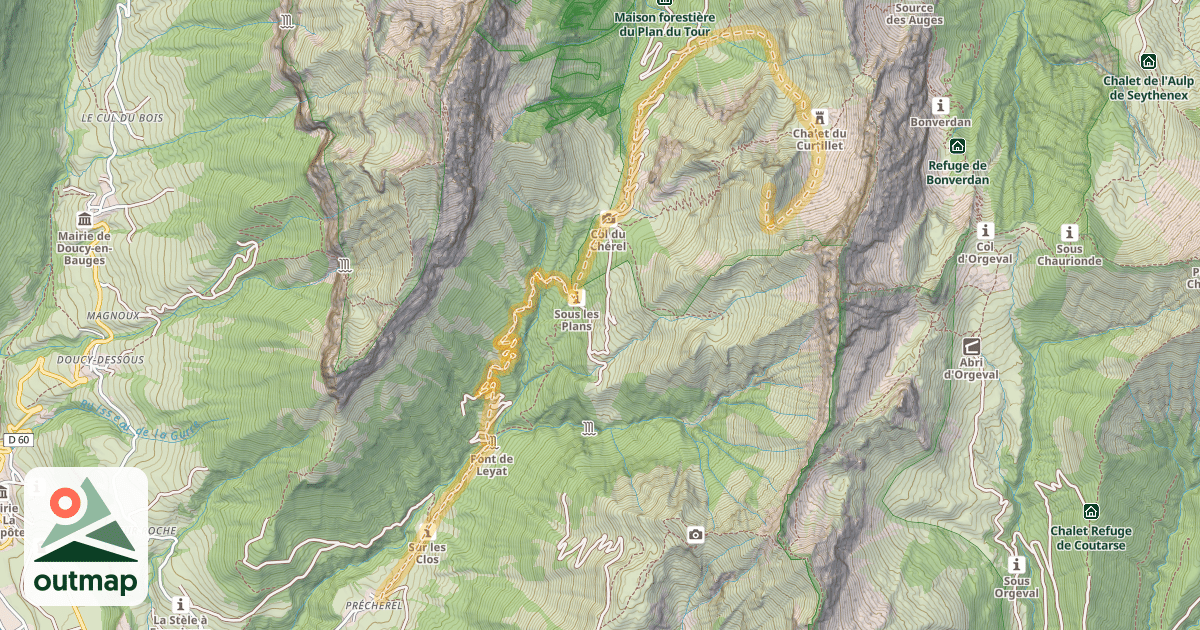 Map of Bonnet de Chérel — Précherel