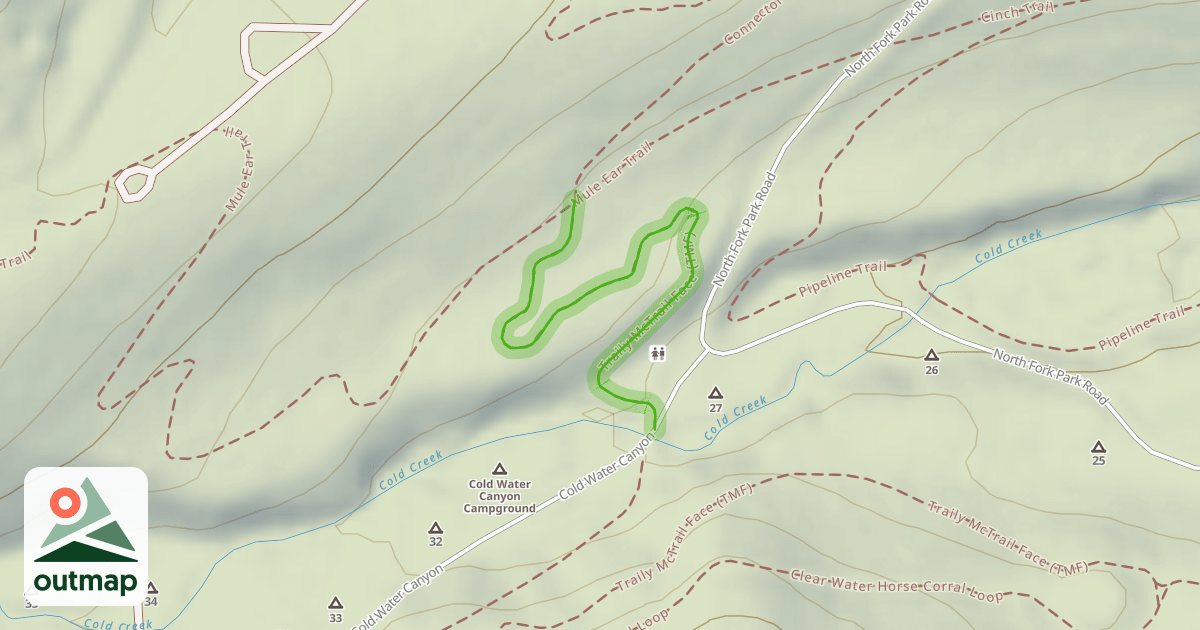 Map of Traily McTrail Face (TMF)