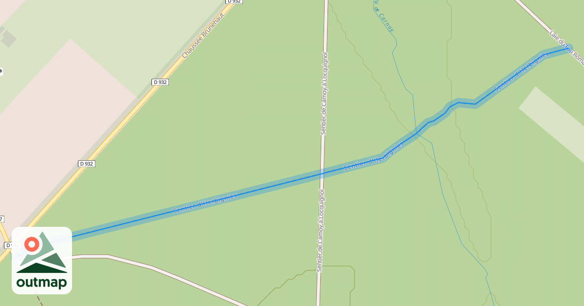 Map of Sentier d'Herbignies