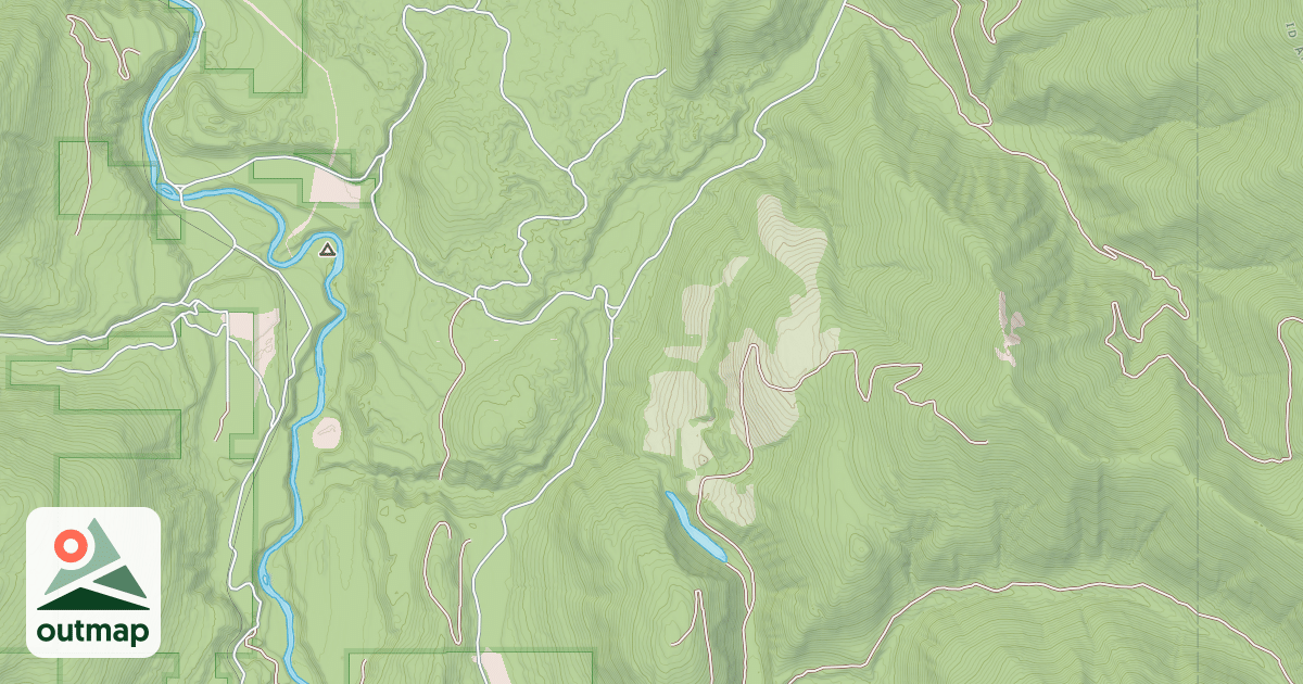 Map of DEER CREEK SPREAD CREEK