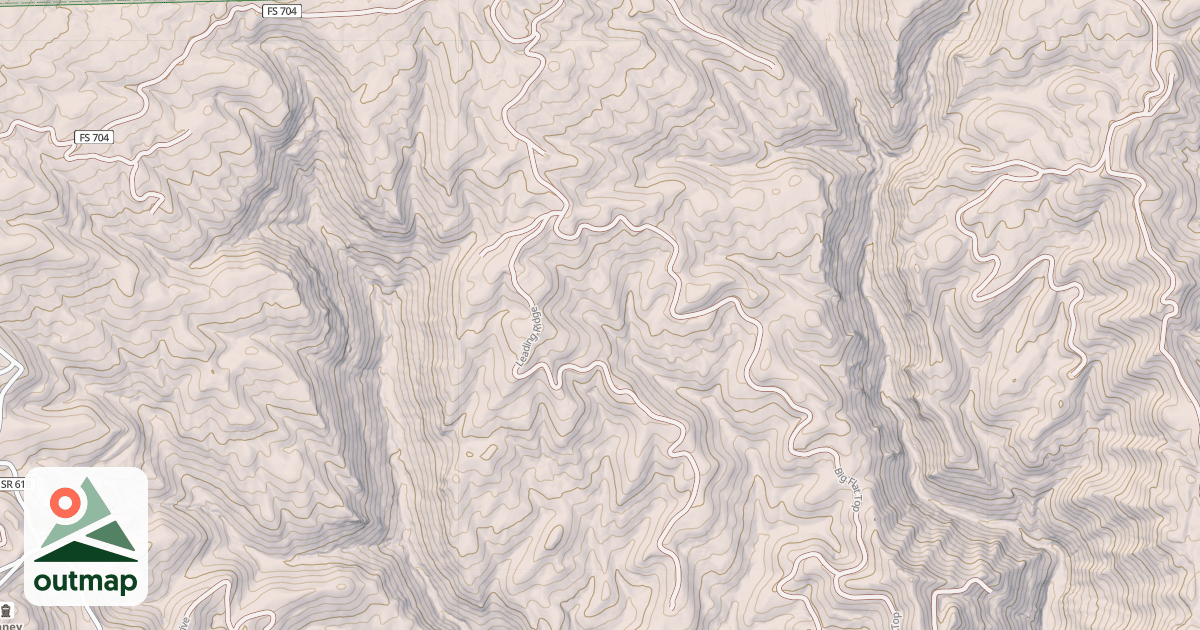 Map of LEADING RIDGE