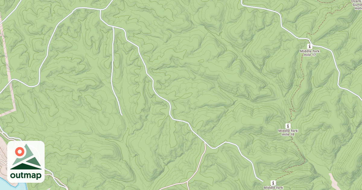 Map of CAVE HOLLOW