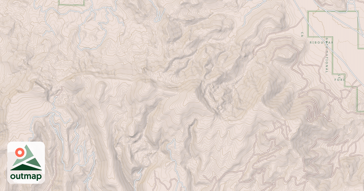 Map of ALEX DRAW TO MCGARY CANYON