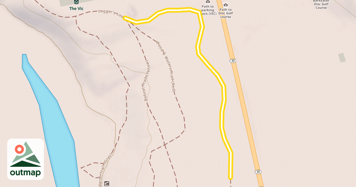 Map of Logger's Loop (Olive)