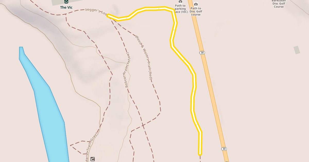 Map preview of Logger's Loop (Olive)