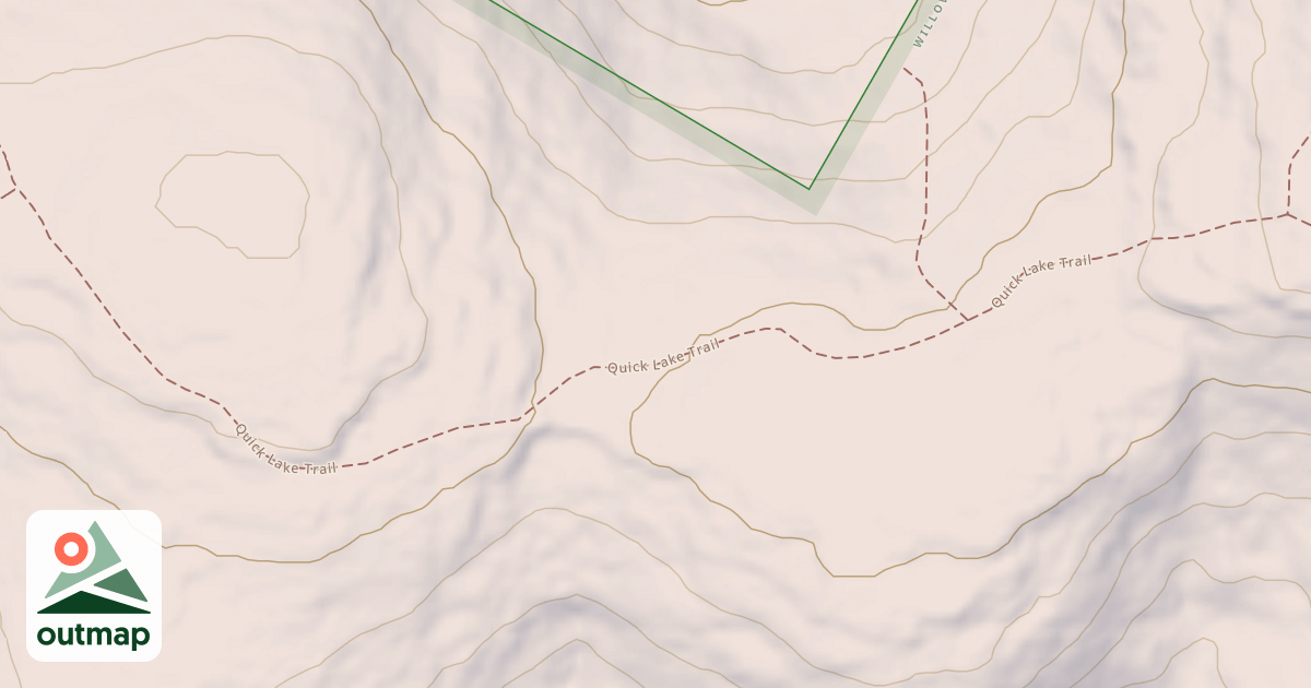 Map of Quick Lake Snowmoblie Trail