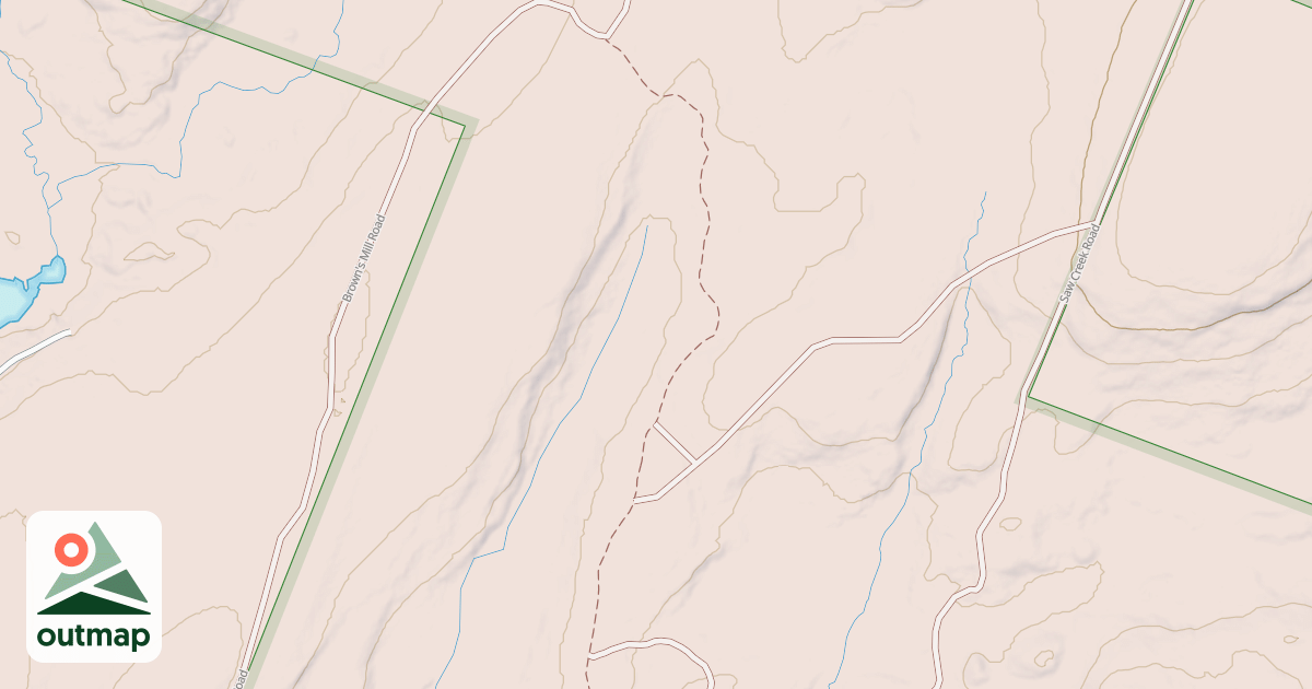 Map of Edgemere-Pecks Pond - Snowmobile Trails