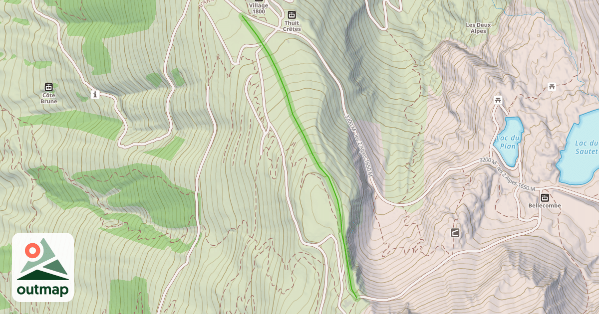 Map of Crêtes