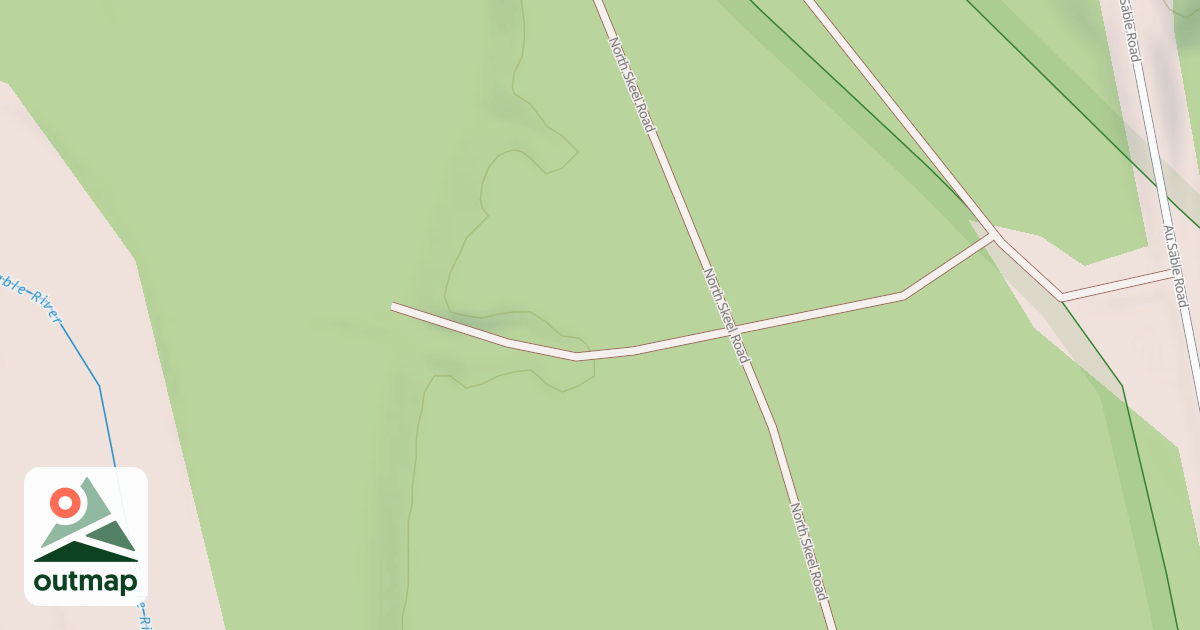 Map of AU SABLE RIVER CAMPSITE 4