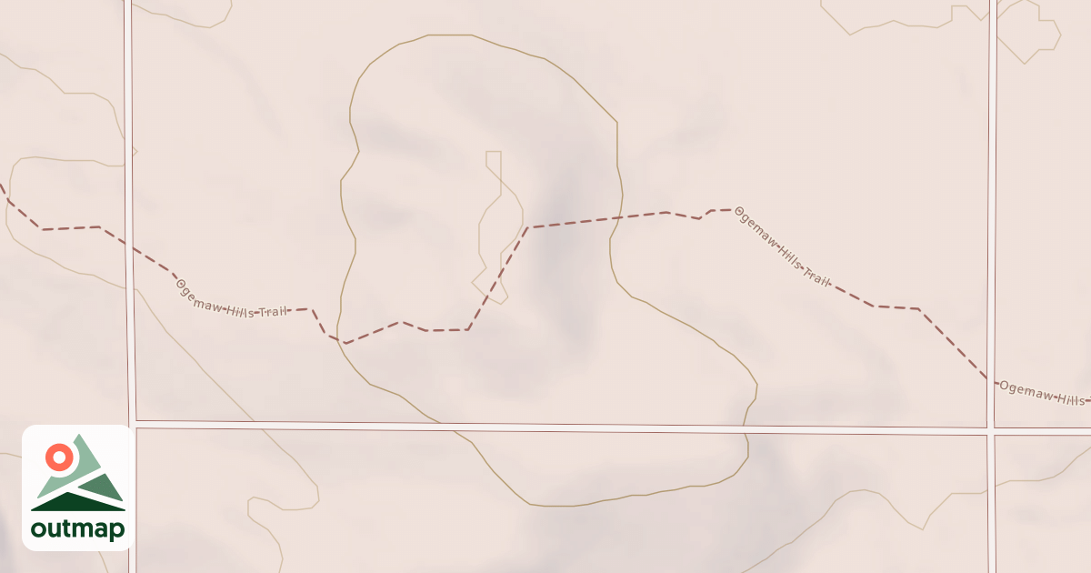 Map of Ogemaw Hills Trail