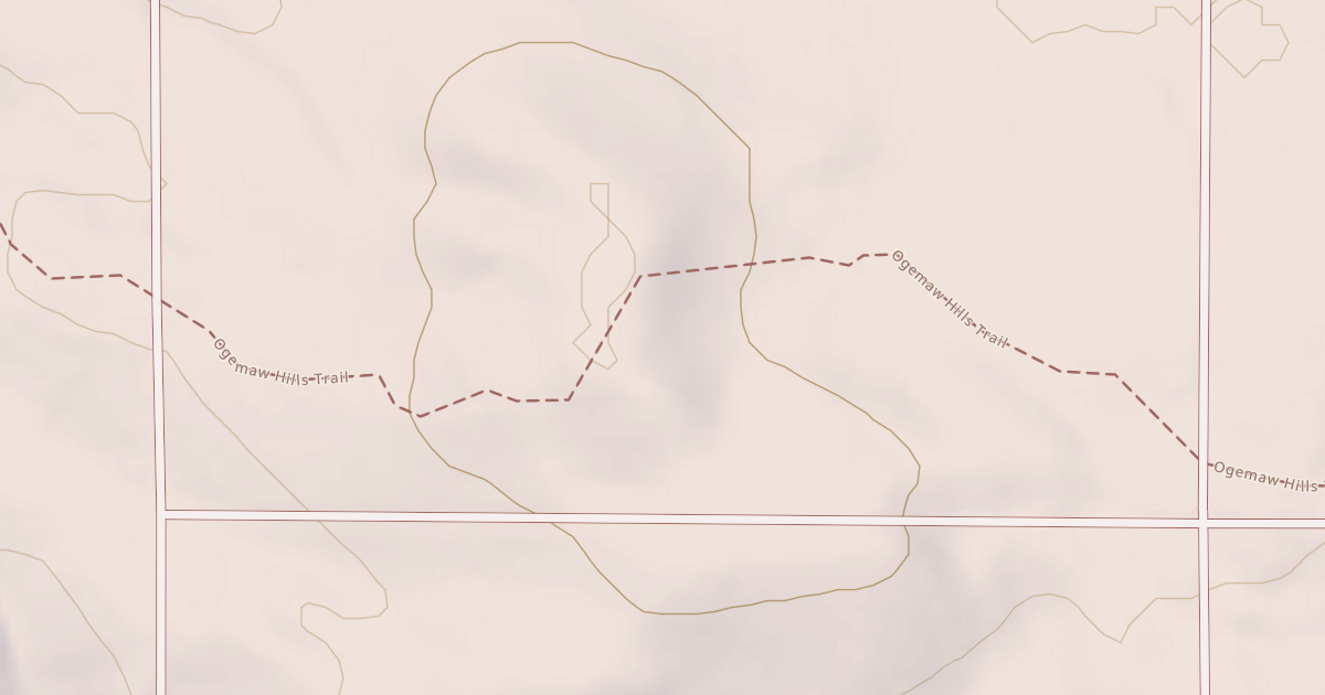 Map preview of Ogemaw Hills Trail