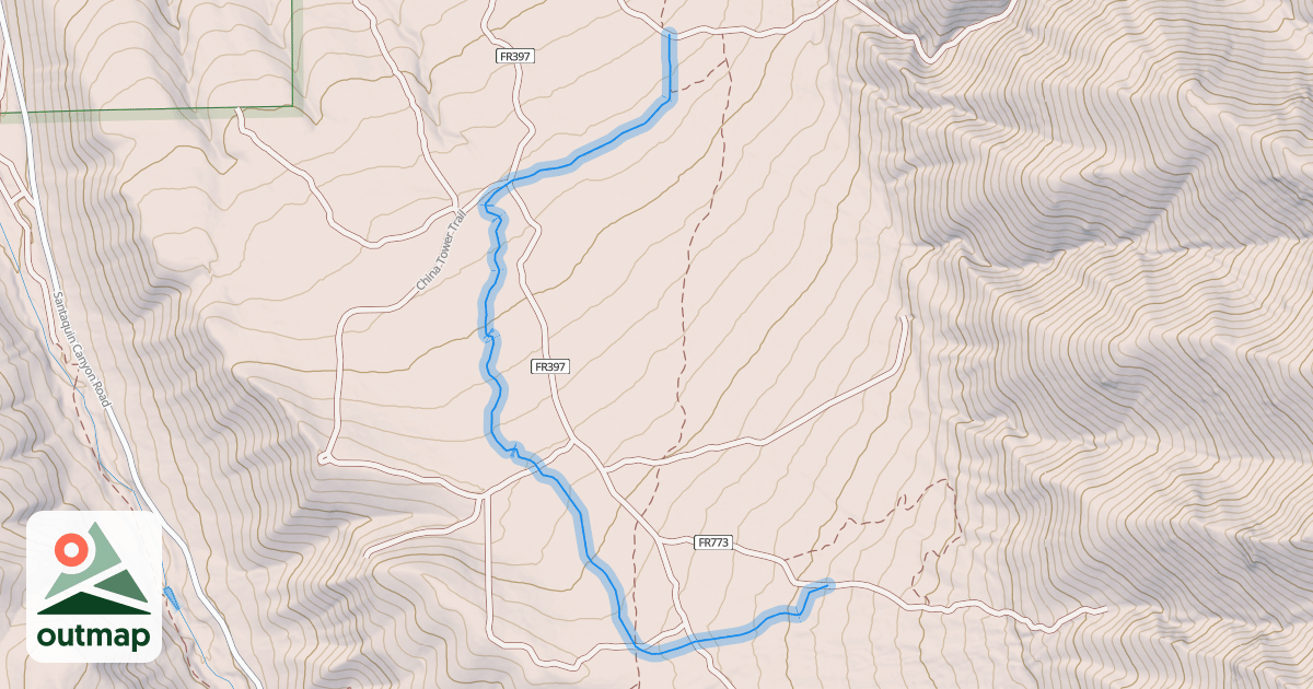 Map of China Tower Trail