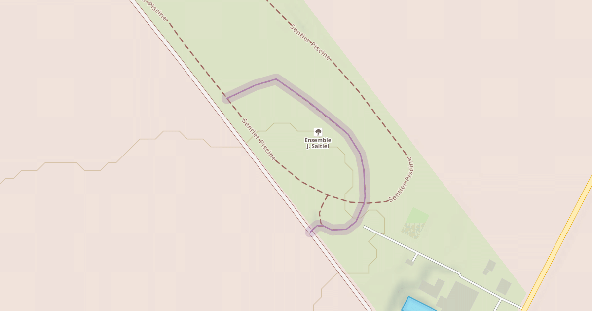 Map preview of Sentier Piscine