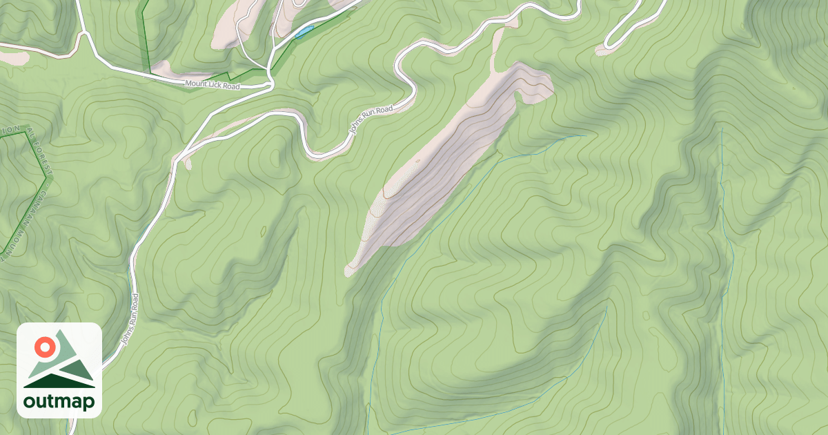 Map of RT. FK. JOHNS RUN