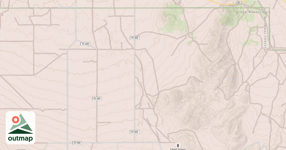 Map of MAIN CANYON
