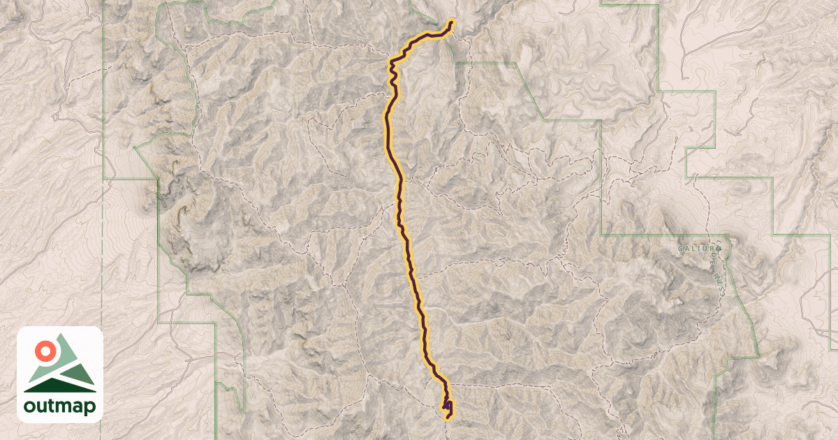 Map of Powers Garden Trail #96
