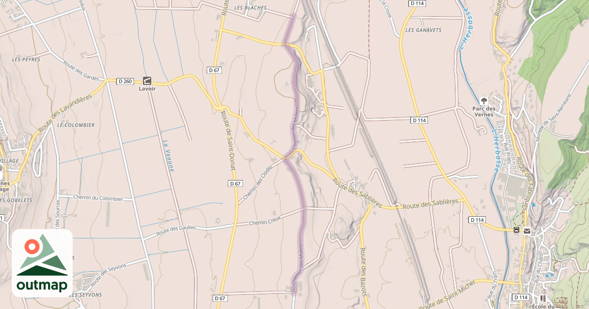 Map of Chemin des Mulets