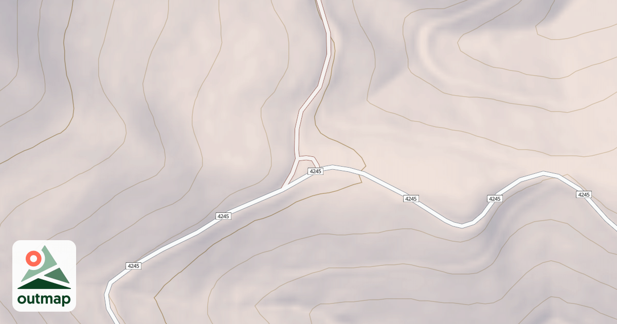 Map of WEST GREENOUGH Y INTERSECTION