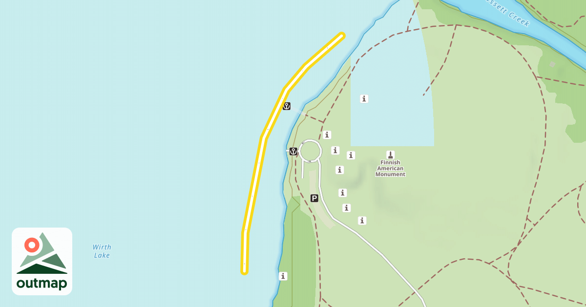 Map of Wirth Lake Trail