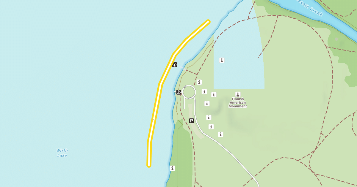 Map preview of Wirth Lake Trail