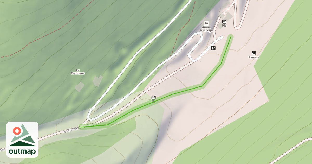 Map of Les Dahuts