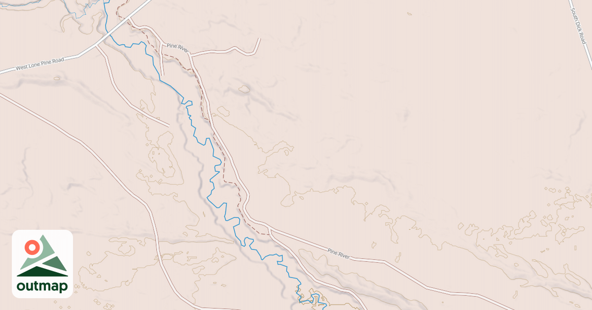 Map of LONE PINE SPUR A