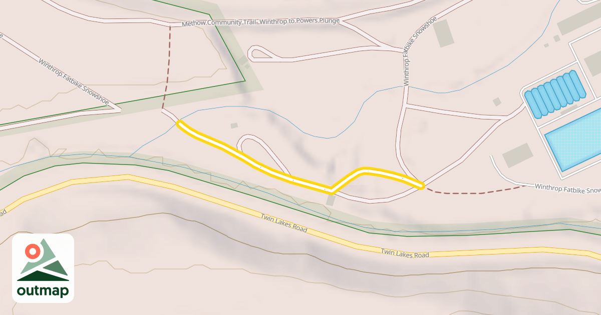 Map of Winthrop Fatbike Snowshoe
