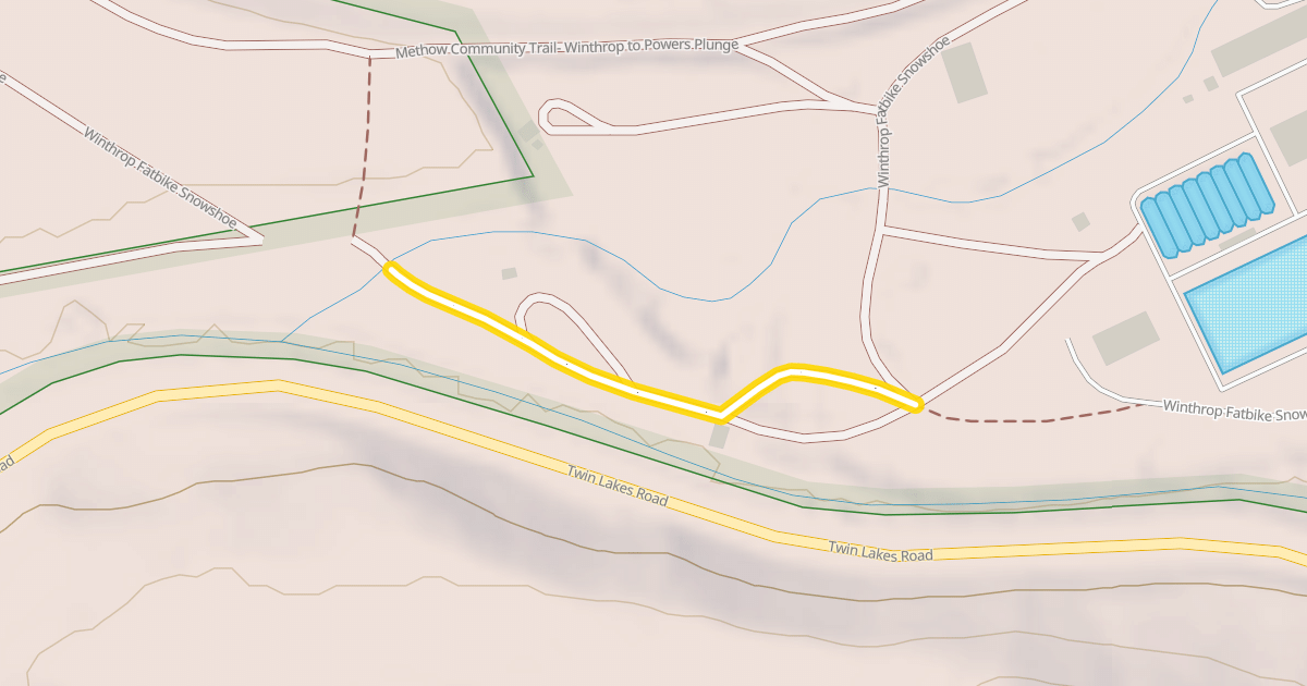Map preview of Winthrop Fatbike Snowshoe