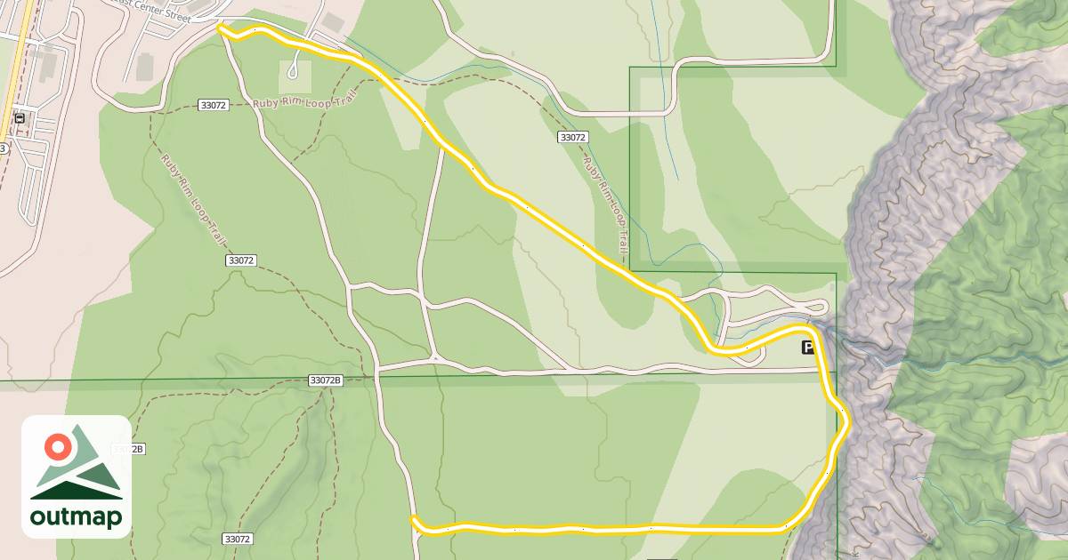 Map of Rim Trail