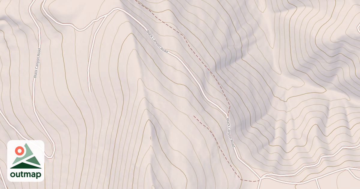 Map of BLACK CANYON
