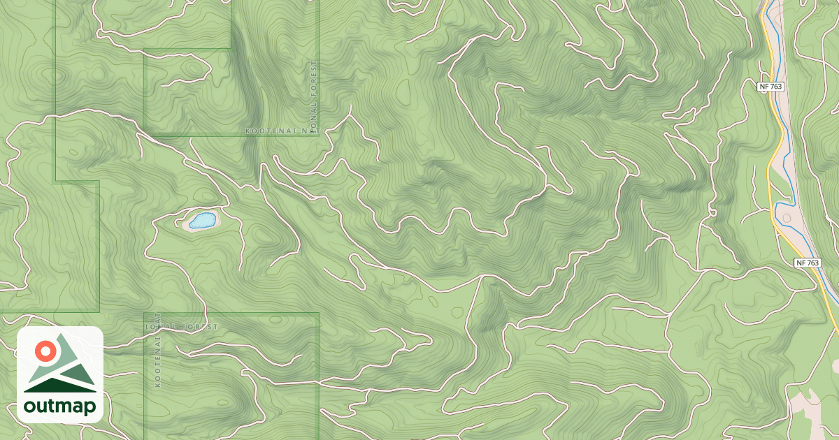 Map of DOE CREEK