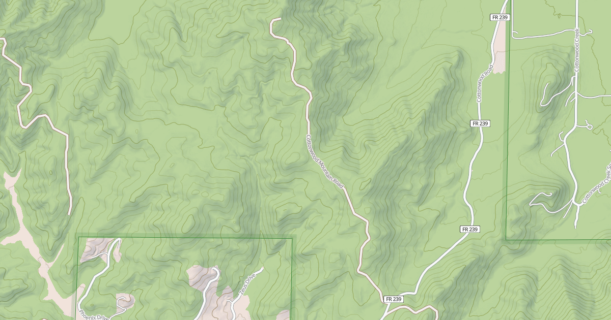 Map preview of COTTONWOOD MOUNTAIN