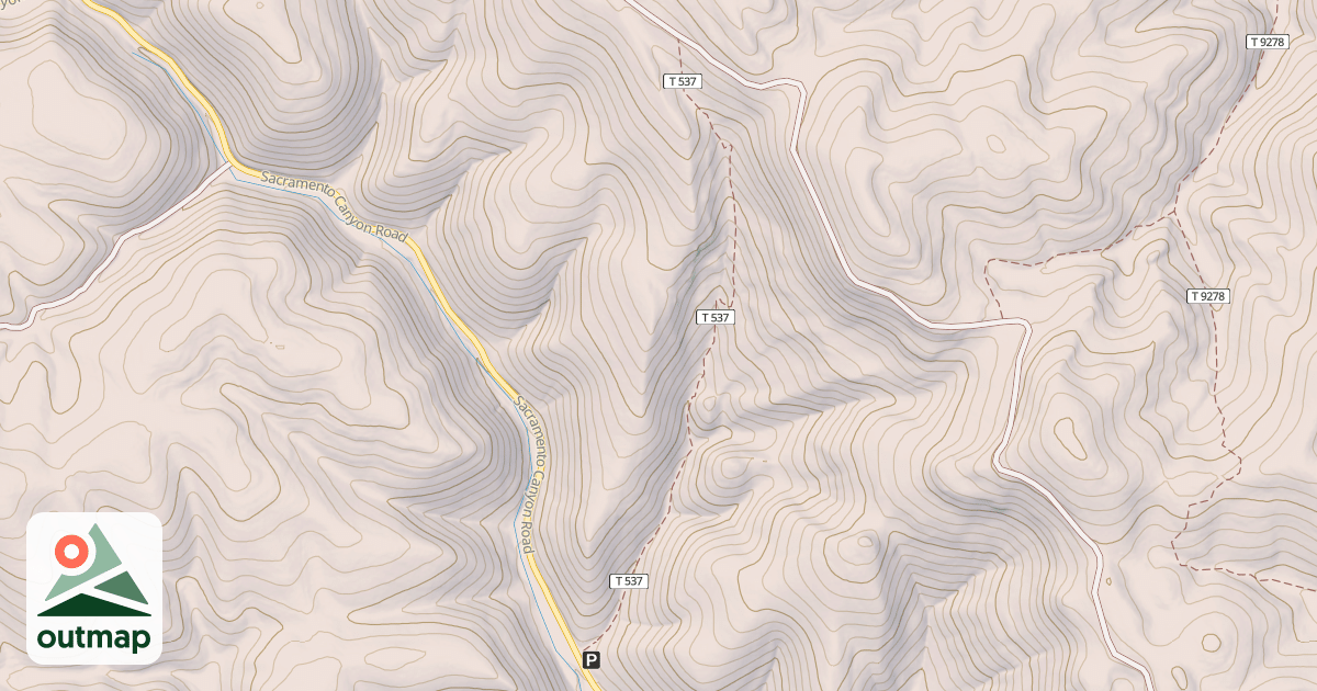 Map of CORRAL CYN