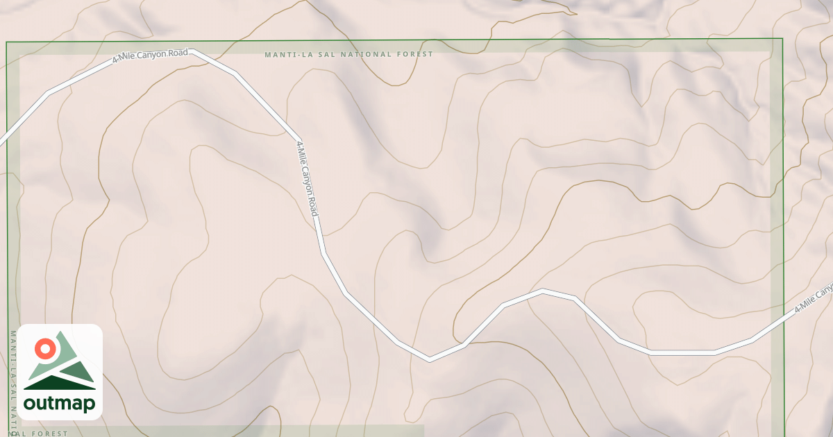 Map of 4-MILE CANYON