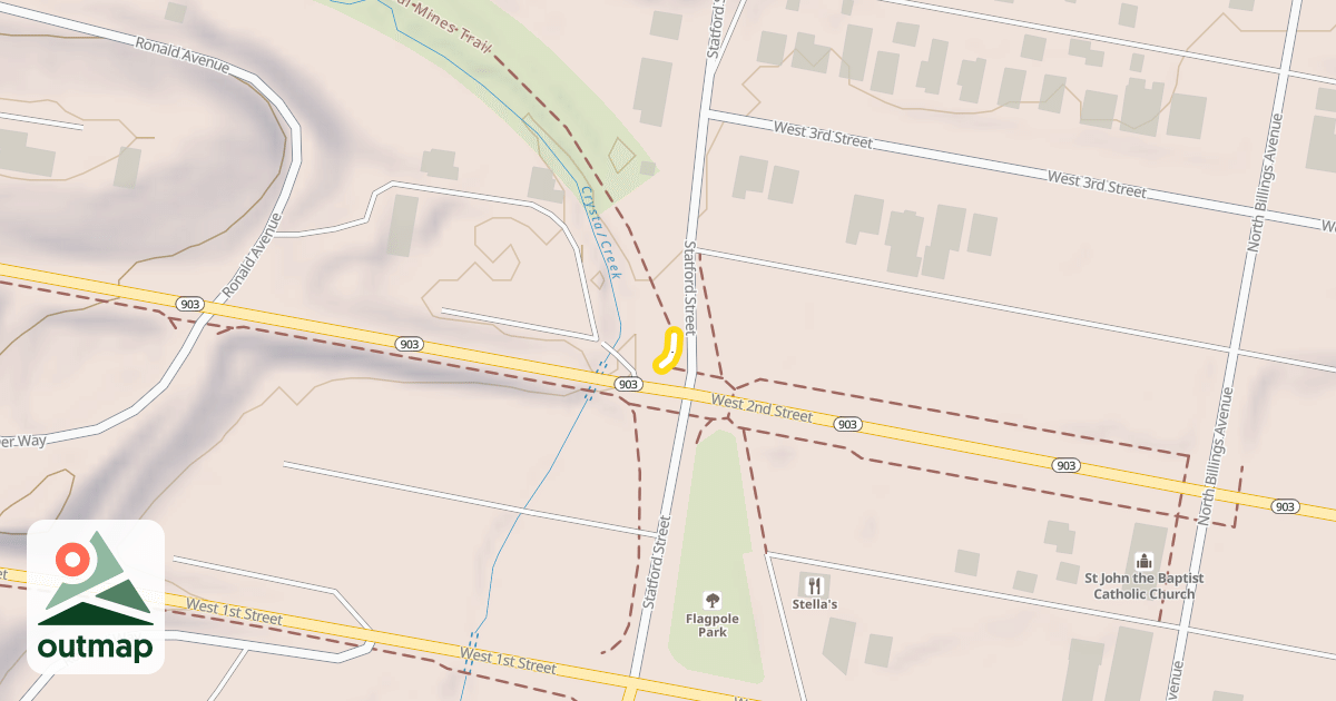 Map of Coal Mines Trail