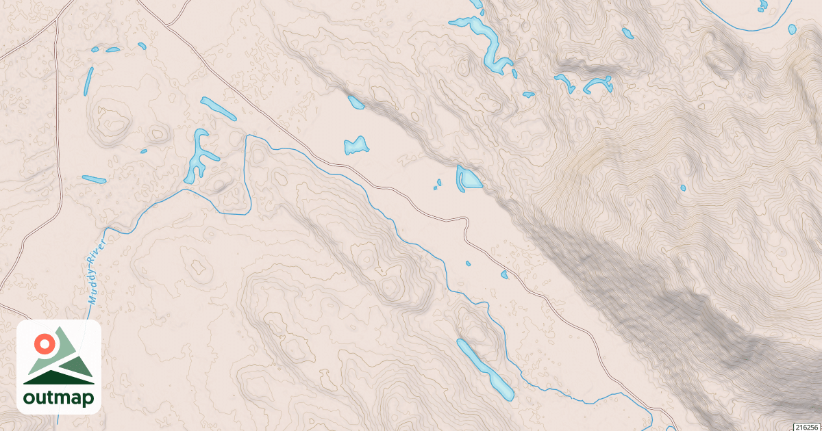 Map of NORTH BLIND RIVER