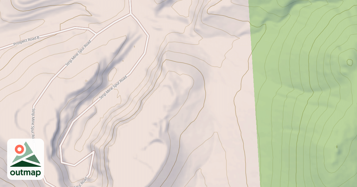 Map of STRIP MINE SPUR ROAD