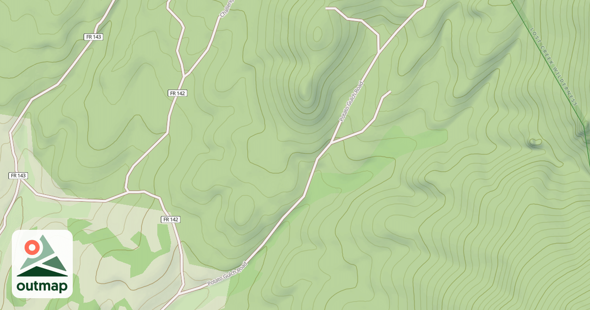 Map of POTATO GULCH