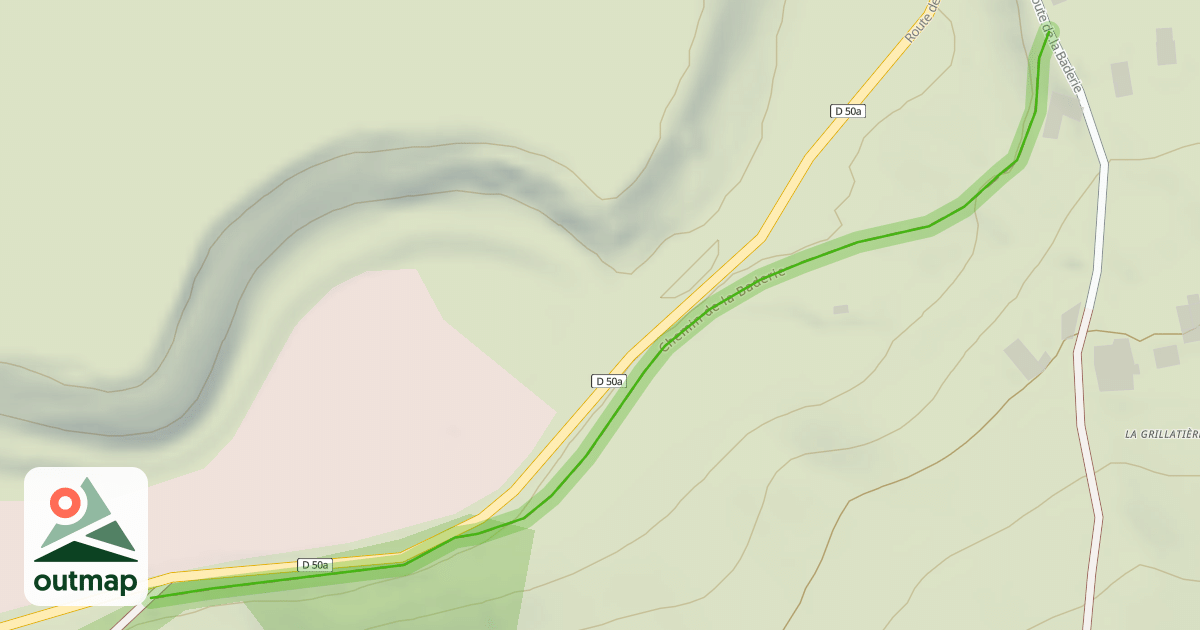 Map of Chemin de la Baderie