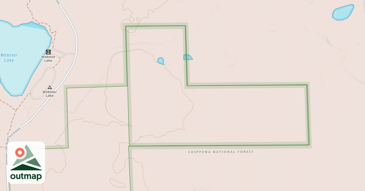 Map of WEBSTER LAKE SPUR DA