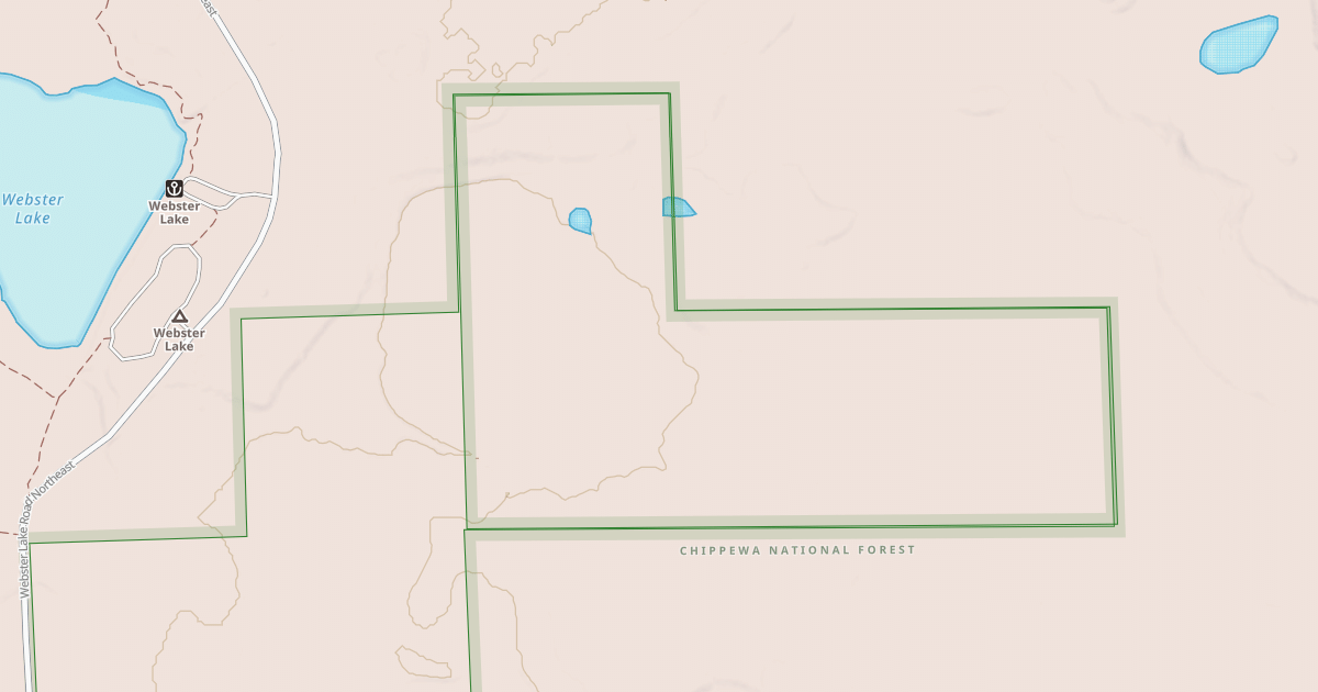 Map preview of WEBSTER LAKE SPUR DA