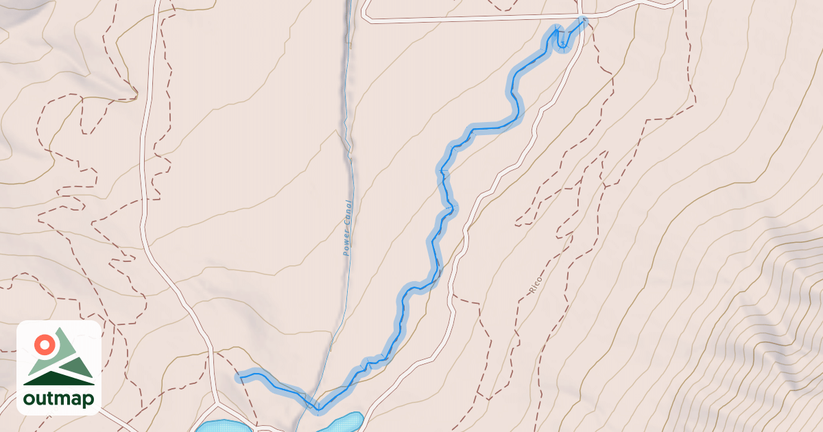 Map of Ray Gun Trail