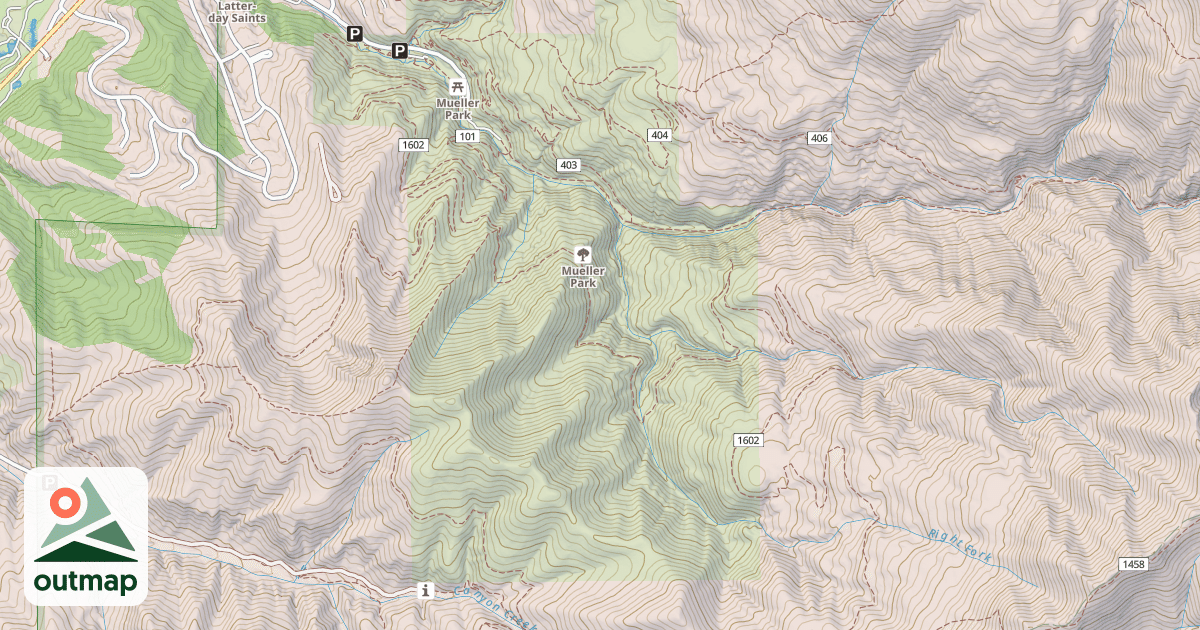 Map of Mueller Park