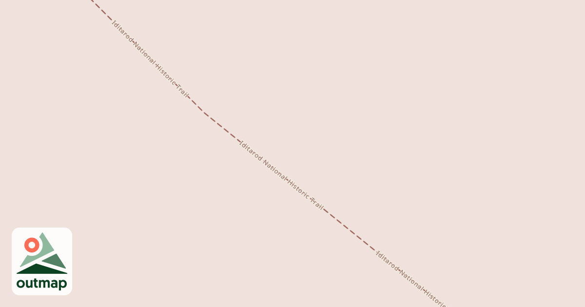 Map of Iditarod National Historic Trail