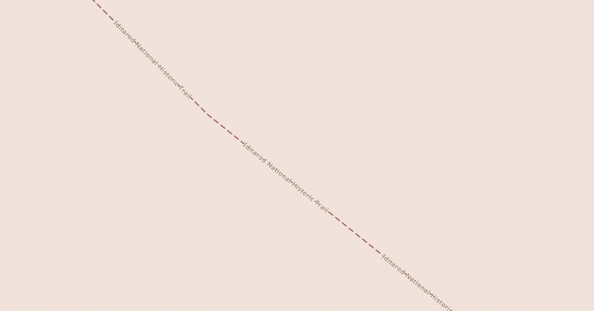 Map preview of Iditarod National Historic Trail