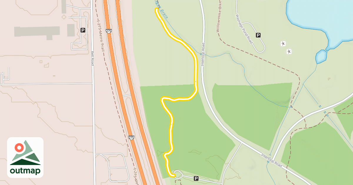 Map of Crosscountry Skiing Trail