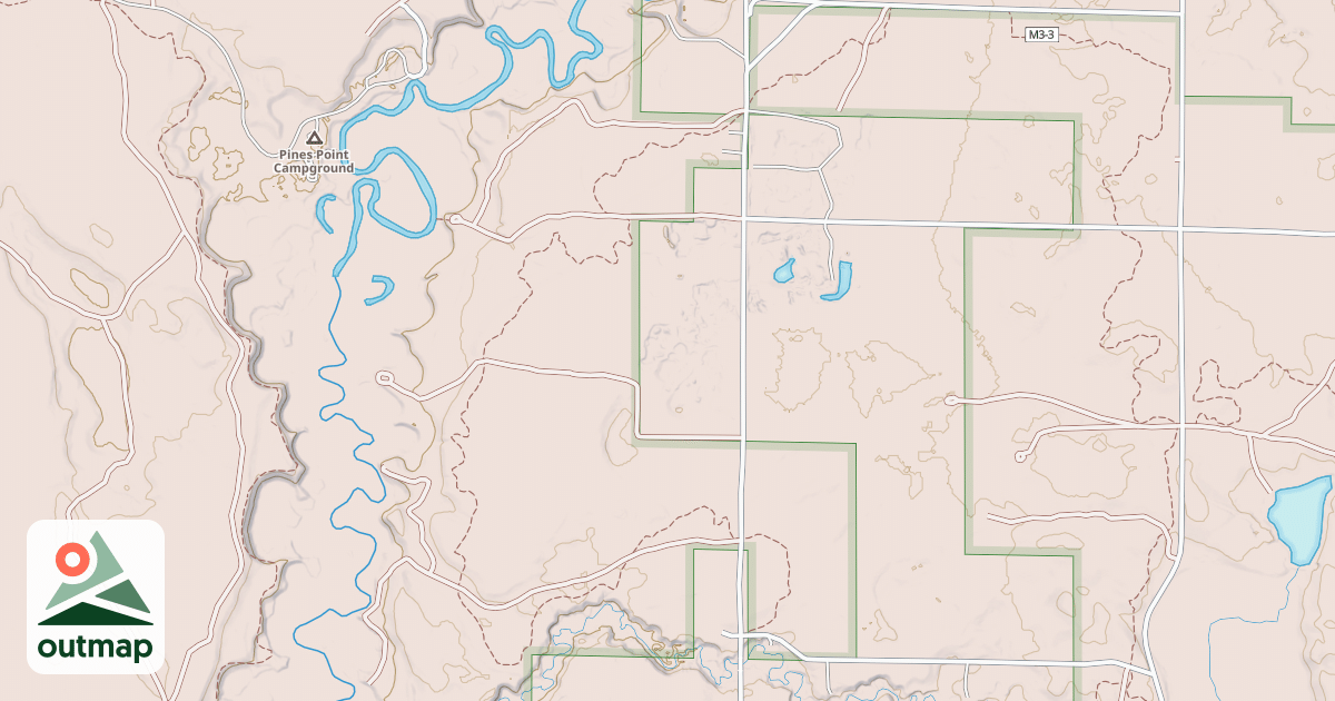 Map of HORSESHOE MOTORCYCLE TRAIL