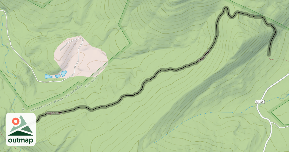 Map of Capon Trail